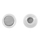 Fermoir Rond Aimanté en Métal/Zamac, 12x14mm (Ø 6mm)
