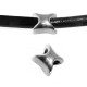 Zamak Slider Bead Irregular 9mm Ø5.2mm