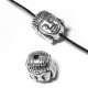Passante in Metallo Zama Testa di Budda 3D 10x8mm (Ø 1.5mm)