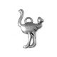 Colgante de Metal Zamak Avestruz 21x30mm