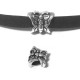 Passant Papillon en Métal/Zamac, 14x11mm (Ø 5.2mm)