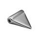 Pendentif Triangle avec Trou en Métal/Zamac, 17x8mm (Ø 2.5mm)