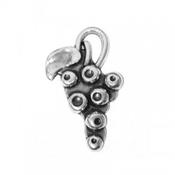 Pendentif Raisin en Métal/Zamac, 31x18mm