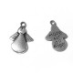 Breloque Ange 'Made for an Angel' en Métal/Zamac, 17x12mm