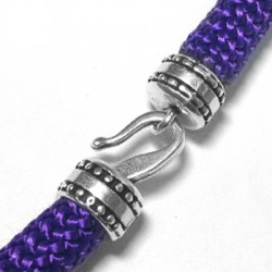 Chiusura a Gancio in Metallo Zama Rotonda 13x8mm (Ø 10mm)