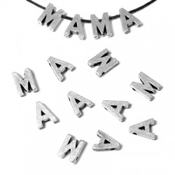 Μεταλλικό Ζάμακ Γράμμα Περαστό ''M'' & ''A'' 7x6mm Ø1.2mm
