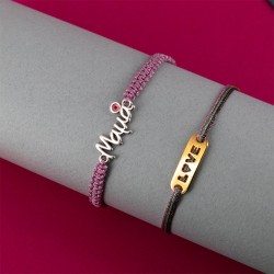 Intercalaire Barre "LOVE" en Métal/Zamac, 24x8mm