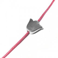 Μεταλλική Ζάμακ Χάντρα Τουλίπα Περαστή 10x11mm Ø1.5mm