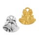 Colgante de Metal Zamak Campanas Dobles 16x17mm