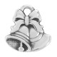Breloque Cloches en Métal/Zamac, 16x17mm