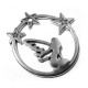 Colgante de Metal Zamak Redondo con Hada 58mm