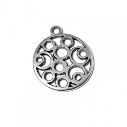 Pendentif Arabesque en Métal/Zamac, 22mm