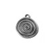 Colgante de Metal Zamak Redondo con Circulos 20mm  (Adecuado para Esmaltarlo)