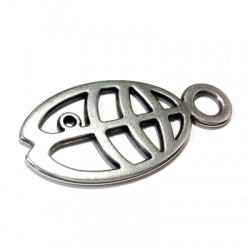 Colgante de Metal Zamak Pez 62x30mm