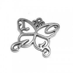 Colgante de Metal Zamak Mariposa 44x50mm