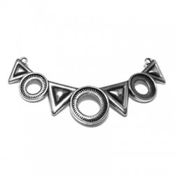 Accesorio para Collar de Zamak Triangulo y Redondo 76x17mm