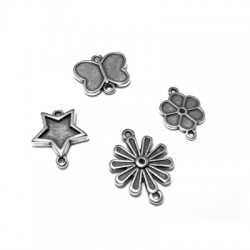 Flor 17x23mm y 13x18mm Estrella 16x18mm Mariposa 17x15mm