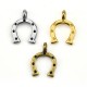 Zamak Charm Horseshoe 14x4mm