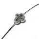 Passante in Metallo Zama Croce 11x14mm (Ø 1.3mm)