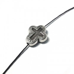 Passante in Metallo Zama Croce 11x14mm (Ø 1.3mm)