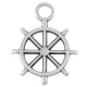 Zamak Charm Helm 15mm
