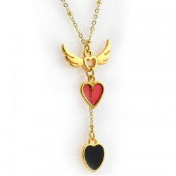 Colgante de Metal Zamak Alas de Ángel 24x13mm