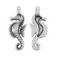 Zamak Charm Seahorse 21x18mm