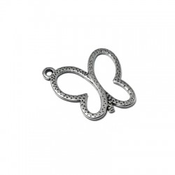 Colgante de Metal Zamak Mariposa 19x17mm