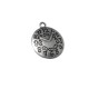 Zamak Charm Clock Round 18mm