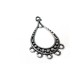 Zamak Pendant Oval Ethnic Chandelier 25x40mm