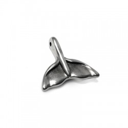 Colgante de Metal Zamak Cola de Ballena 18x20mm (Ø1.4mm)
