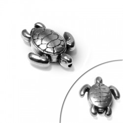Μεταλλικό Ζάμακ Χυτό Μοτίφ Χελώνα 14x16mm Ø1.4mm