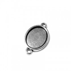Zamak Connector Setting Oval 16x20mm int. 13x18mm