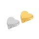 Pasador de Metal Zamak Corazón 8.5x9x5mm (Ø 5.2x2.2mm)