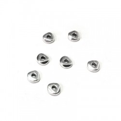 Zamak Irregular Bead 4.8x1.9mm Ø1.4mm