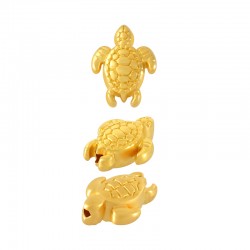 Zamak Bead Turtle 9x7mm Ø1.2mm