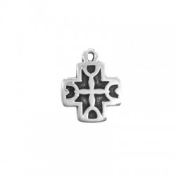 Colgante de Metal Zamak Cruz 14mm