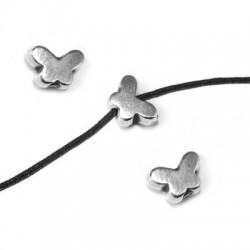 Zamak Bead Butterfly 7.5x5mm Ø1.5mm