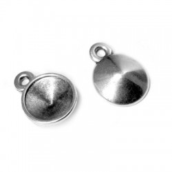 Colgante de Metal Zamak con Base para Rivoli 12mm