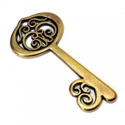 Colgante de Metal Zamak Llave 54x28mm
