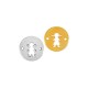 Zamak Connector Round with Girl 20mm