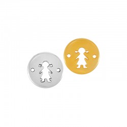 Conector de Metal Zamak Redondo Niña 20mm
