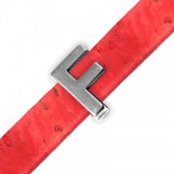 Zamak Slider Letter 'F' 15mm Ø10.5x2.4mm