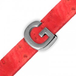 Passante in Metallo Zama Lettera "G" 15mm (Ø 10.5x2.4mm)