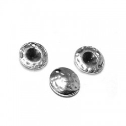 Breloque Ronde en Zamak 9 mm. Sertissage 4 mm