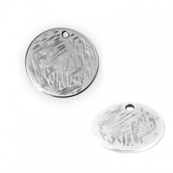 Charm rond en Zamak 15 mm