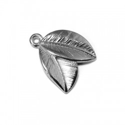 Breloque Zamak Feuilles 14 x 13 mm
