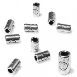 Μεταλλική Ζάμακ Χυτή Χάντρα Σωληνάκι 3.2x5.7mm Ø1.5mm