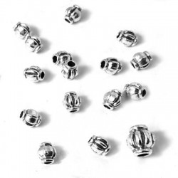 Perle en Métal/Zamak, 3,4x4mm (Ø 1,2mm)