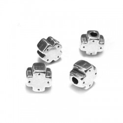 Zamak Bead Cross 6.5mm Ø1.5mm